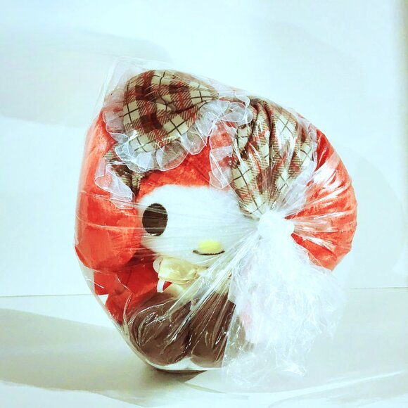 New Furyu Sanrio My Melody P-style Oshigoto Diary Paper Fan Plush Japan 24cm - Picture 2 of 3